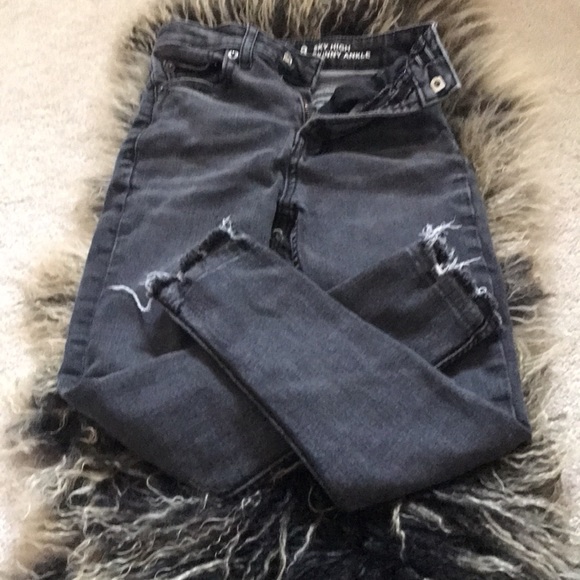 Girl’s sky high skinny Ankle jeans size 8 - Picture 5 of 8